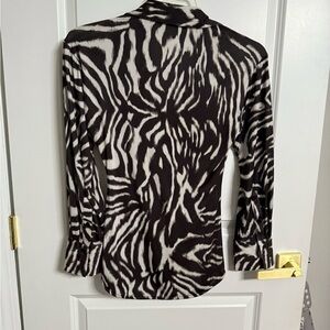 Zara Monochrome Animal Print Shirt